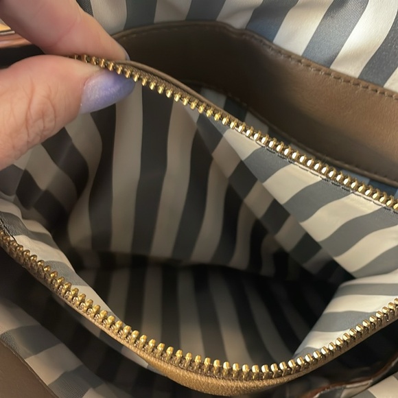 Tre Vero two tone leather handbag with dust bag - Picture 11 of 16